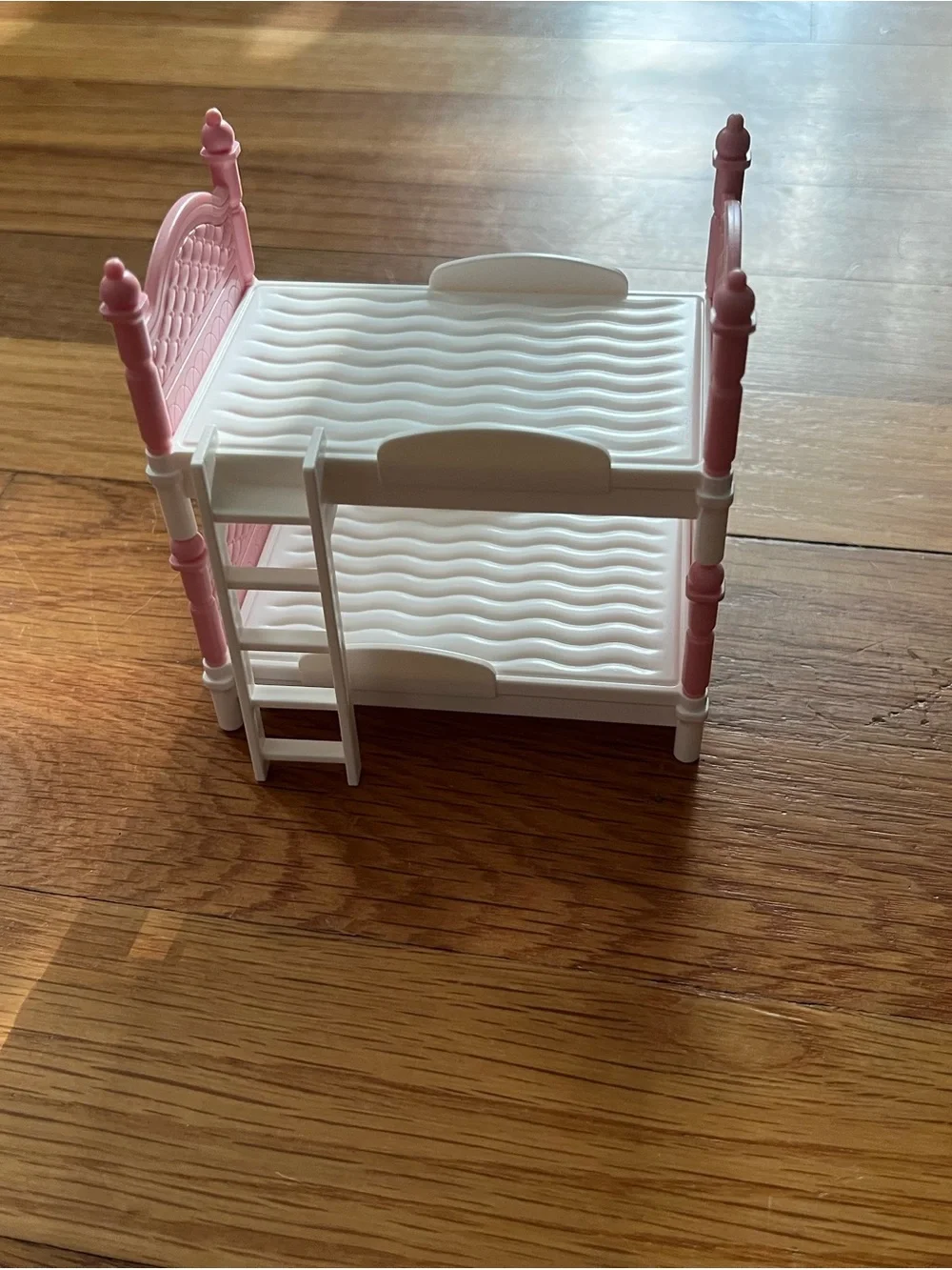 Pair of White and Pink Doll Beds with Ladder